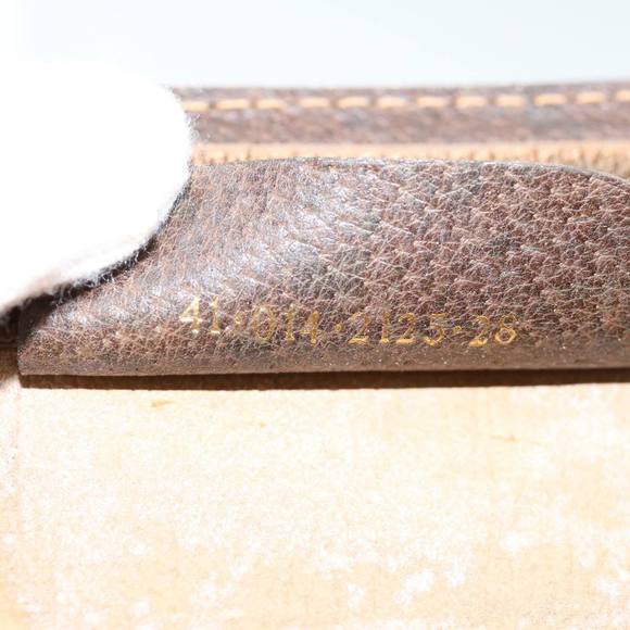 GUCCI GG Supreme Web Sherry Line Clutch Bag Beige Red 41 014 2125 28 Auth 64126 - Picture 12 of 16